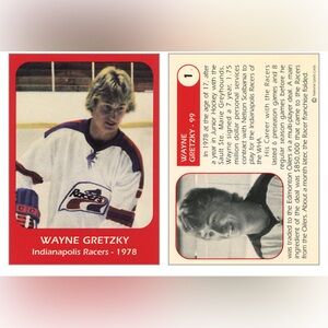 Wayne Gretzky Indianapolis Racers 1978 Card
